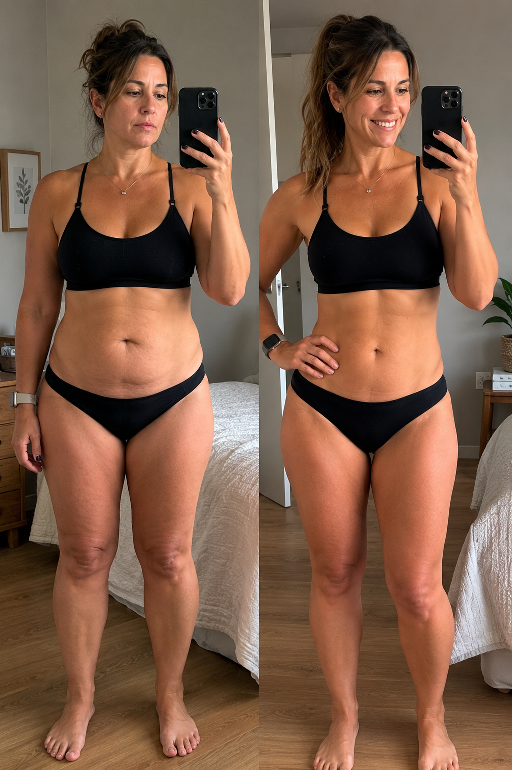 Cliente antes y después de Elastina Marina — resultado 2