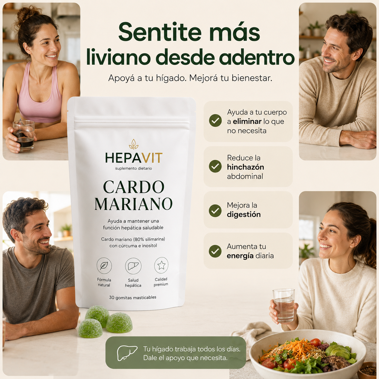 Hepavit Cardo Mariano - Desintoxicación del hígado y limpieza de colon