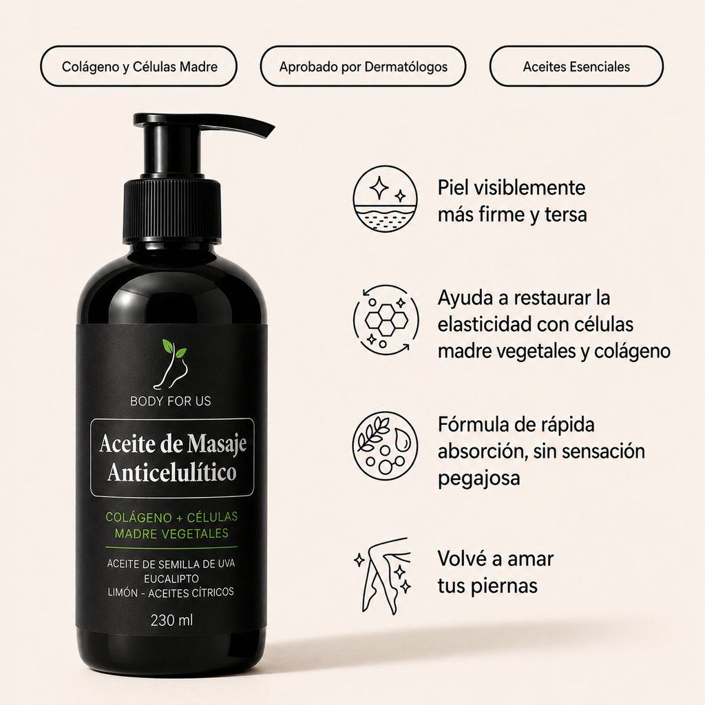 Body For Us — Aceite de Masaje Anticelulítico