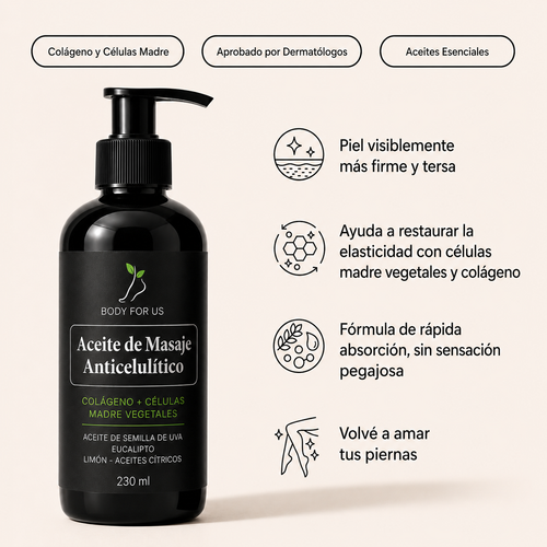 Body For Us — Aceite de Masaje Anticelulítico