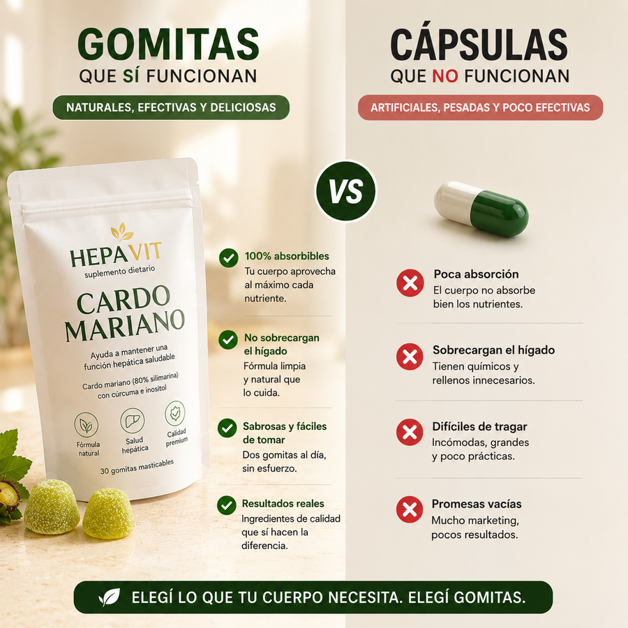 Hepavit Cardo Mariano - Desintoxicación del hígado y limpieza de colon