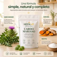 Hepavit Cardo Mariano - Desintoxicación del hígado y limpieza de colon