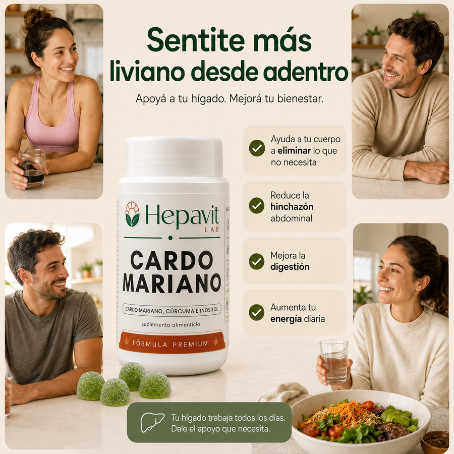 Hepavit Cardo Mariano - Desintoxicación del hígado y limpieza de colon
