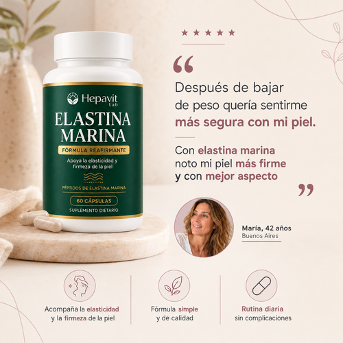 Elastina Marina para Firmeza y Elasticidad | Hepavit
