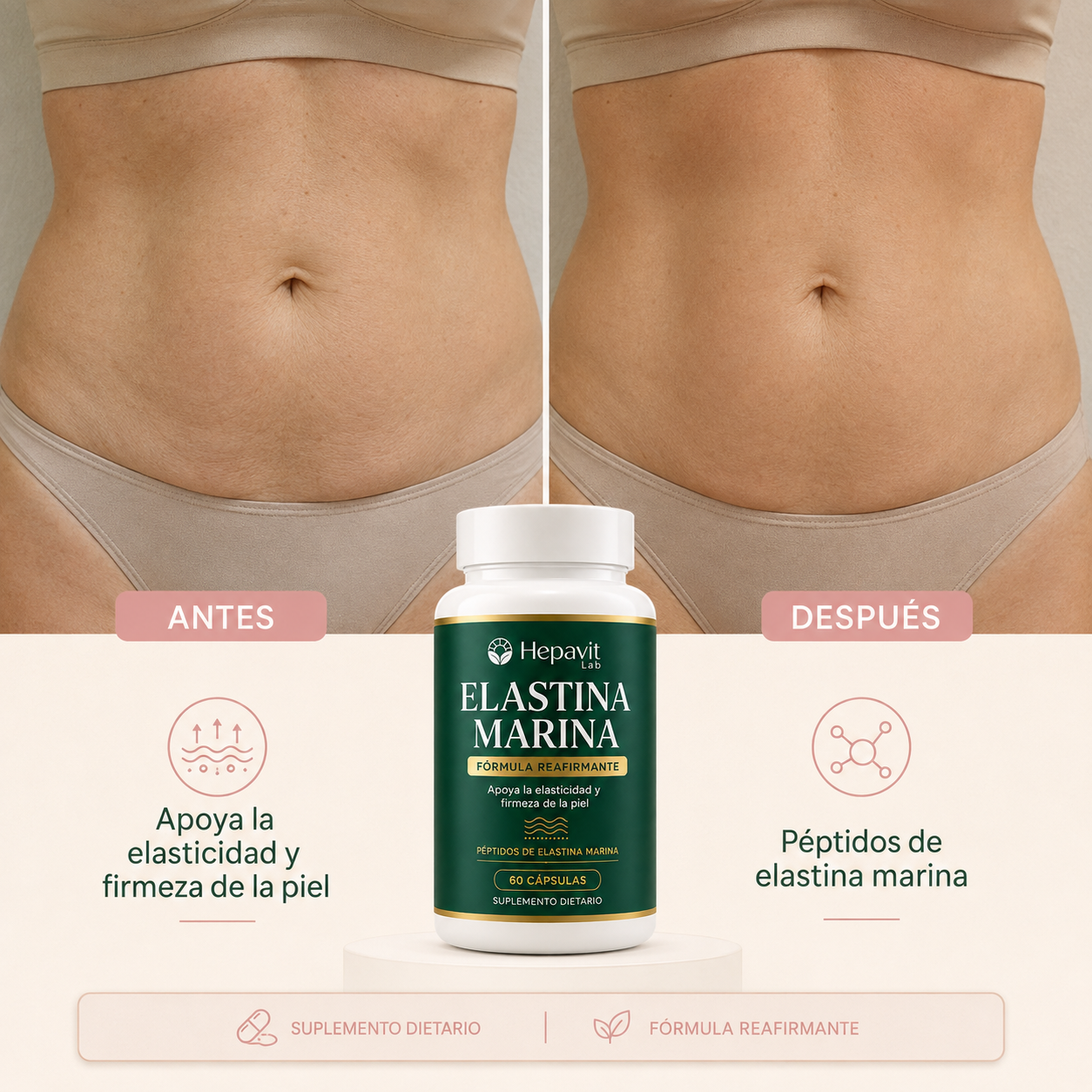 Elastina Marina para Firmeza y Elasticidad | Hepavit