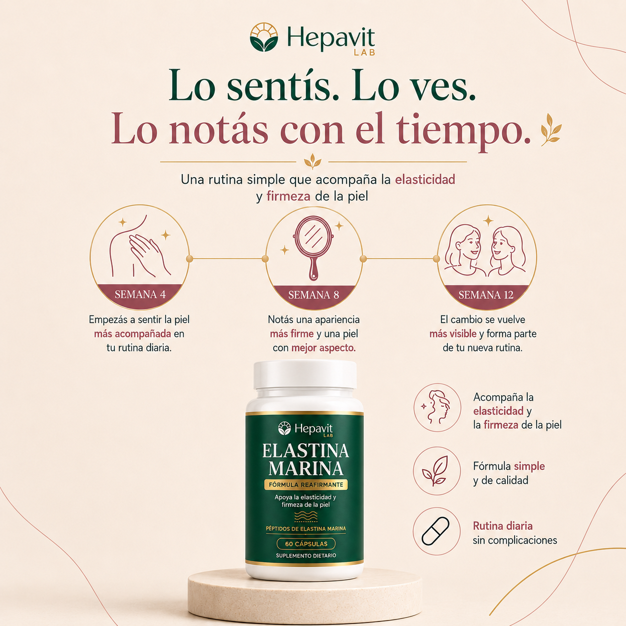 Elastina Marina para Firmeza y Elasticidad | Hepavit